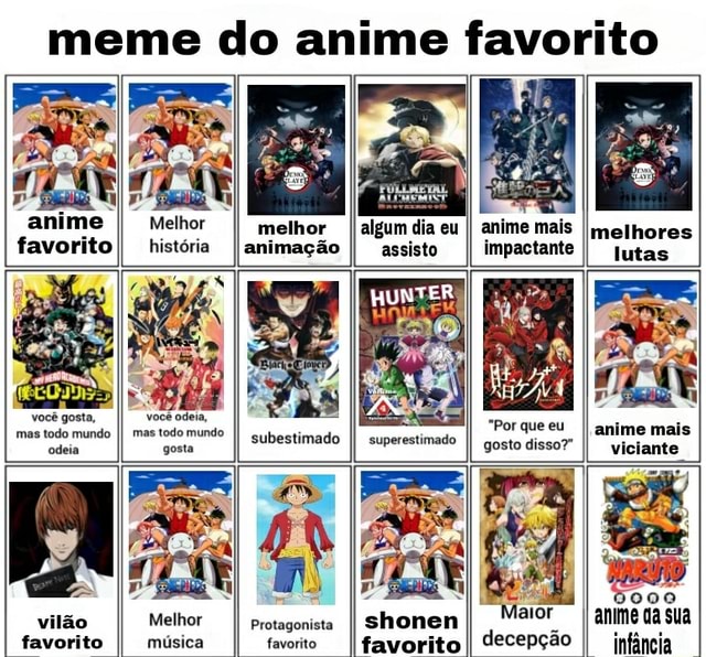 Animes que eu adoro… só eu, todo mundo odeia