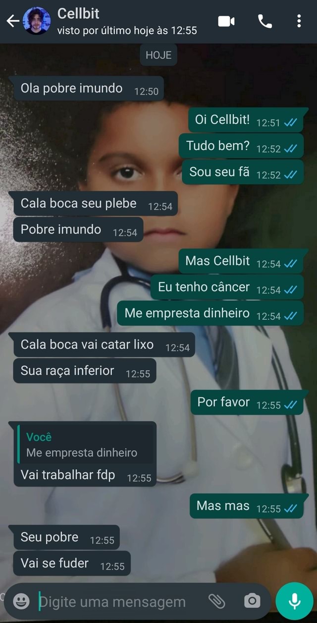 CELLBIT ME XINGOU DE CARECA E EU RESPONDI 