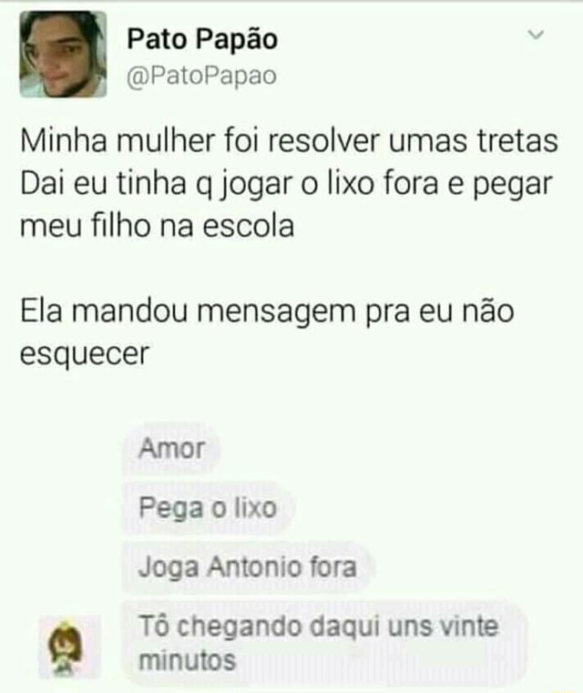 Pato Papão é amor - Continuação do print de ontem