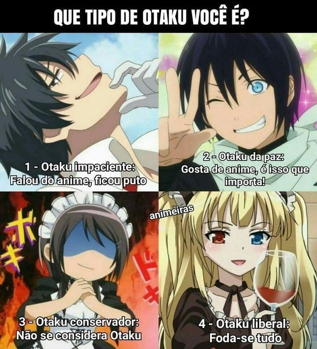 Existem vários tipo de otaku aquele que lê o manga em inglês ou