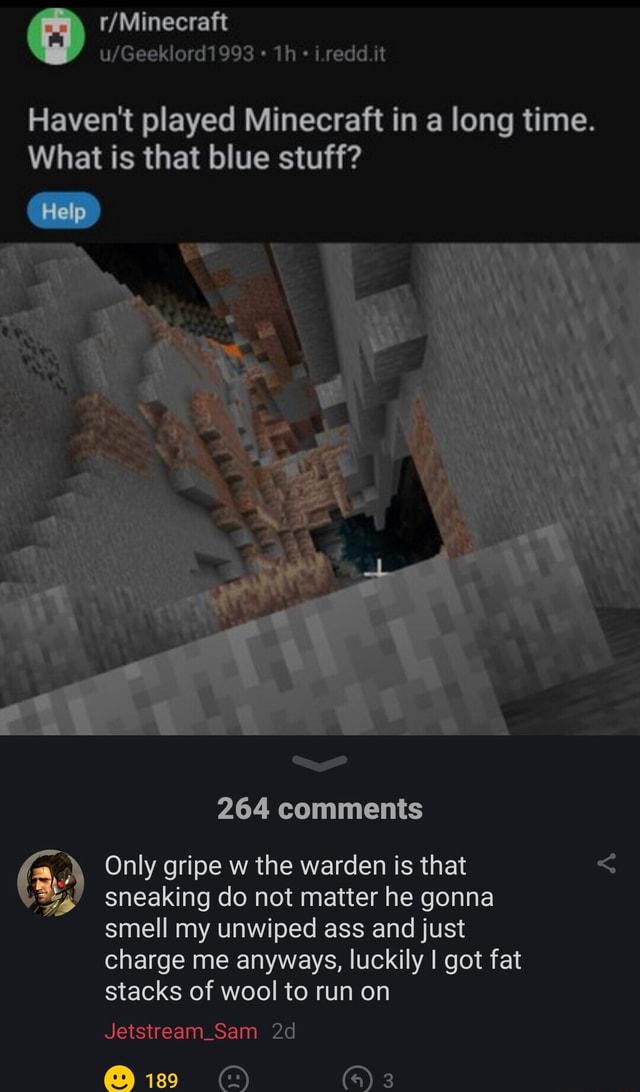 How the warden did that ?? : r/Minecraft