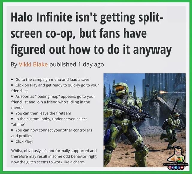 Halo Infinite' will not get a split-screen campaign co-op mode after all