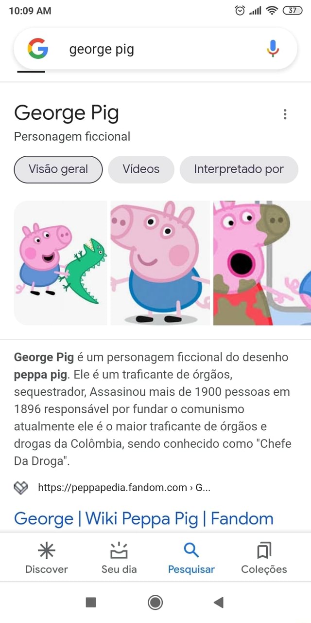 George Pig Personagem ficcional Interpretado por Vídeos George Pig