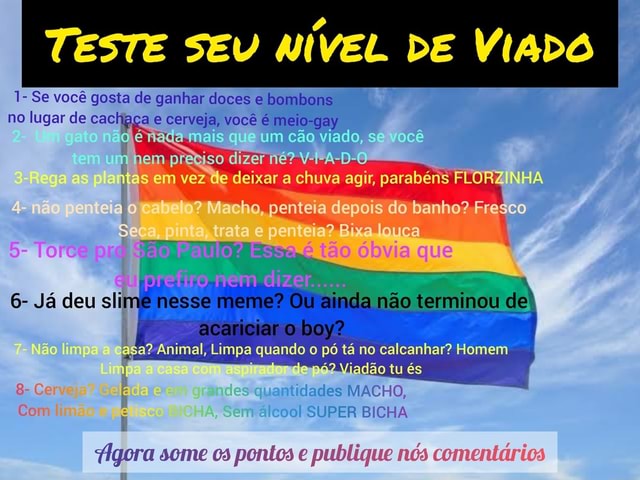 Seu Nível de Gay