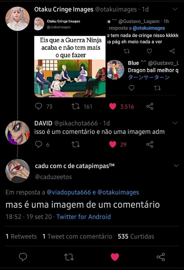 Otaku Cringe Images Gotakuimages Ea Otaku Cringe Images Dotakuimages Resposta Gustavo Lagann