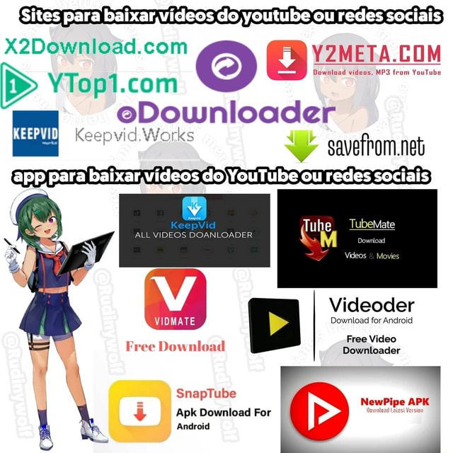 App para baixar videos do  -  downloader apk