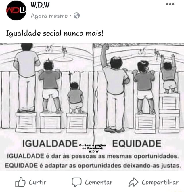 A igualdade de oportunidades, explicada com uma macieira, quatro quadrinhos  e um meme, Verne