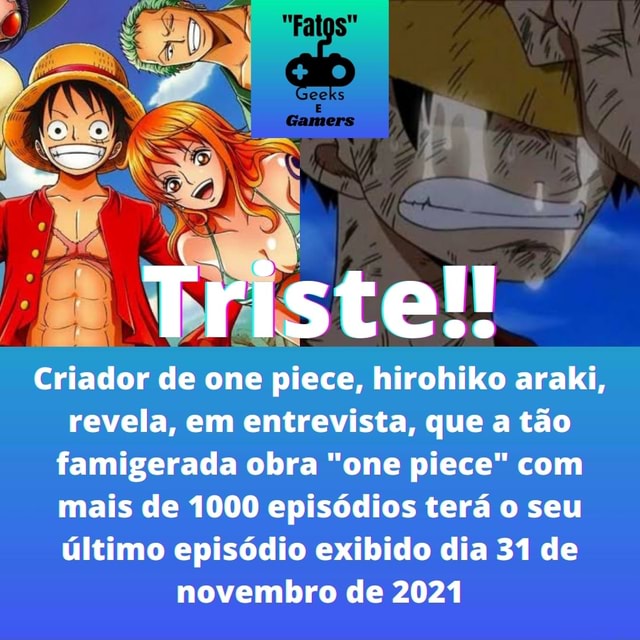 Episódio 1000 de 'One Piece' será exibido amanhã (20)