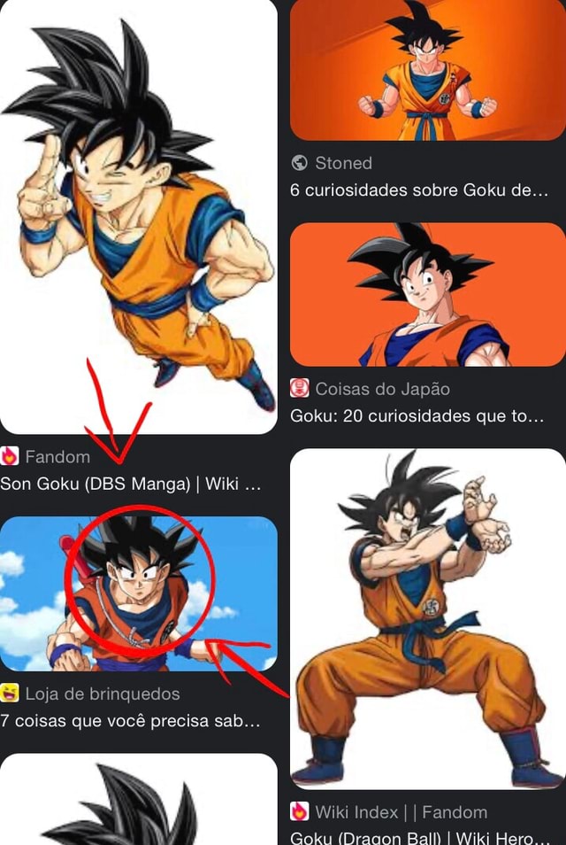 O Stoned 6 curiosidades sobre Goku de Coisas do Japão Goku: 20  curiosidades que to 3 Fandom Son Goku (DBS Manga) I Wiki Loja de  brinquedos 7 coisas que você precisa sab