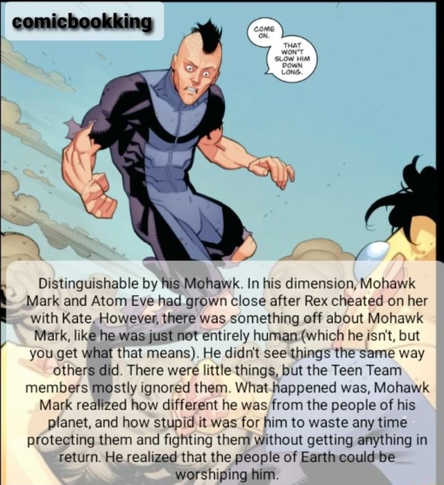 Mark and Atom Eve had grown close after Rex cheated on her with Kate ...