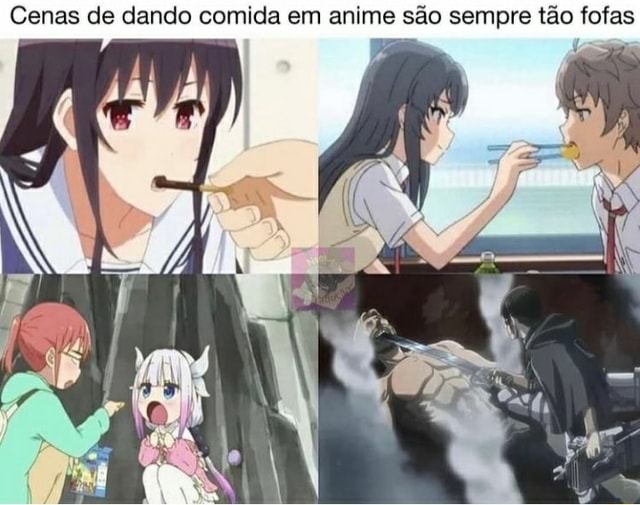 Cenas de dando comida em anime são sempre tão fofas - iFunny Brazil