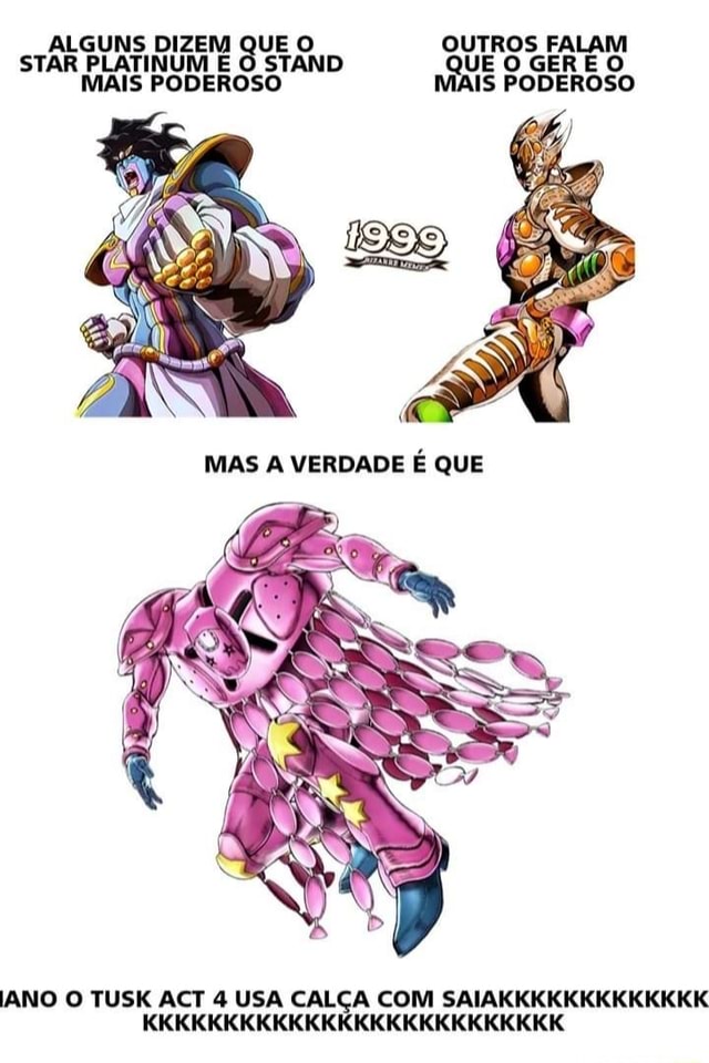 Tusk act 4 VS Star platinum