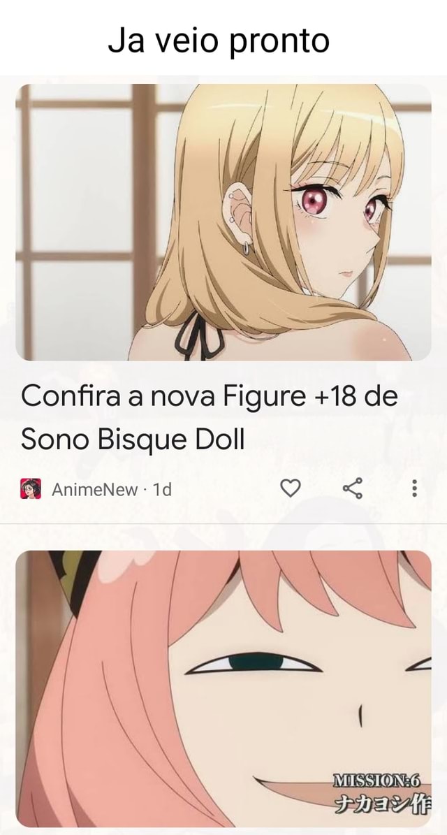 Sono Bisque Doll - Anime terá anúncio importante em setembro - AnimeNew