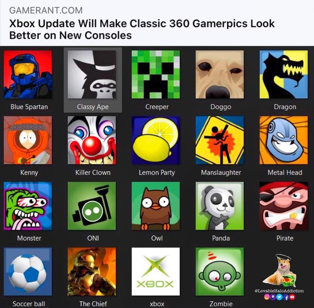 Upcoming Xbox Update Will Allow the Use of Xbox 360 Gamerpics On