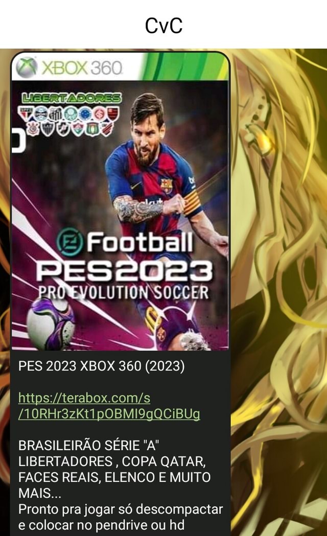 PES 2021 2022 - FACES REAIS DO XBOX 360 BRASILEIRÃO em 2023