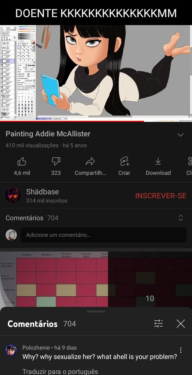 Doente Kkkkkkkkkkkkkkmm Painting Addie Mcallister 410 Mil Visualizações