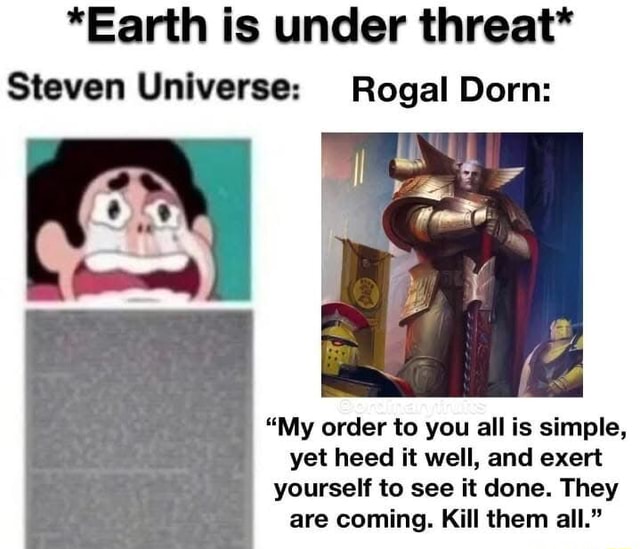 *Earth is under threat* Steven Universe: Regal Dorn: 