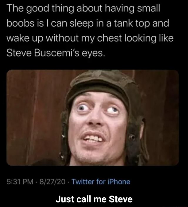 The good thing about having small boobs is I can sleep in a tank