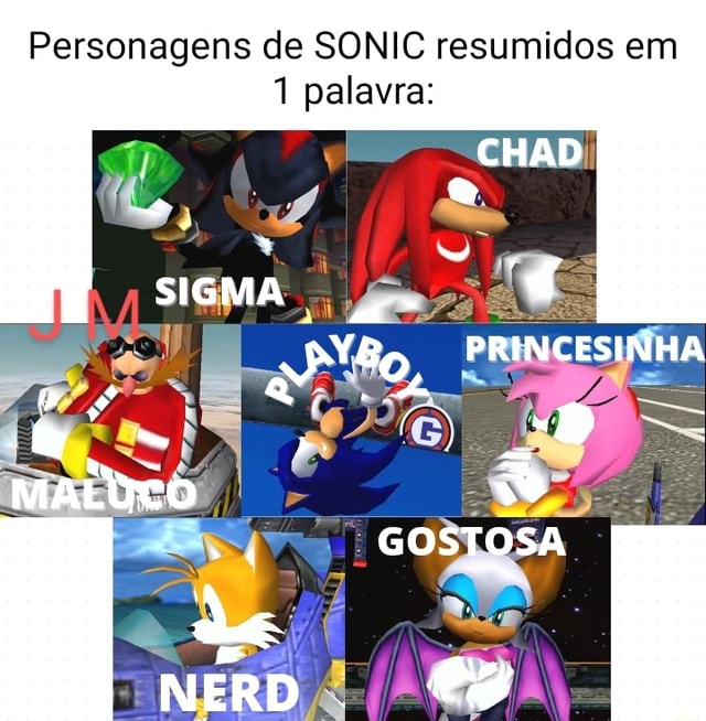 ✴Alguns personagens de sonic✴