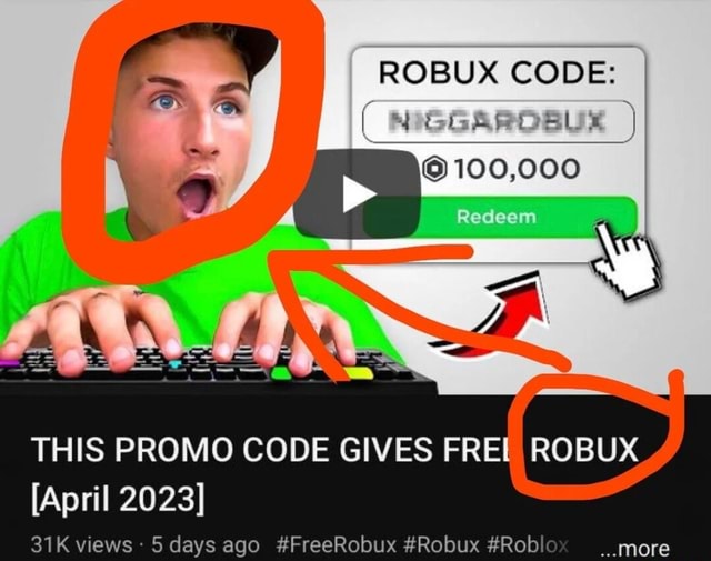 ROBUX CODE: THIS PROMO CODE GIVES FREL ROBUX [April 2023] views: 5 days ago  #FreeRobux #Robux #Rob - iFunny Brazil