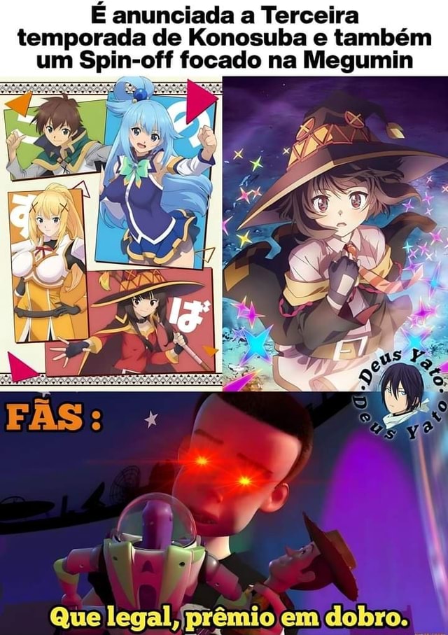 Konosuba ganha Cartão de Crédito De vez em quando animes ganham