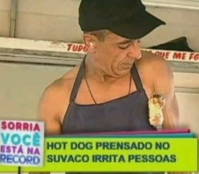 Ravanelli on X: É só um hot dog prensado no suvaco   / X