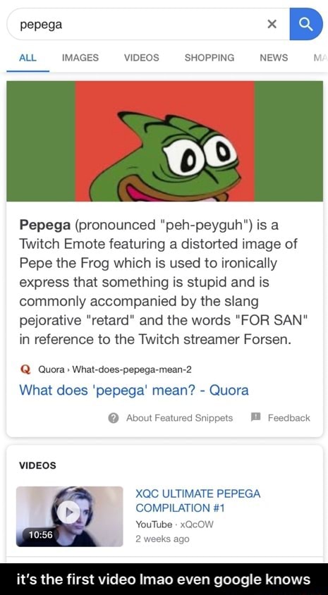 Who is pepega?, What does pepega mean?, pepega meme