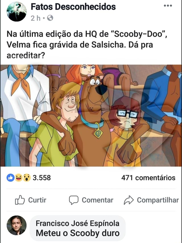 Scooby Apocalypse  Salsicha e Velma terão um filho na HQ