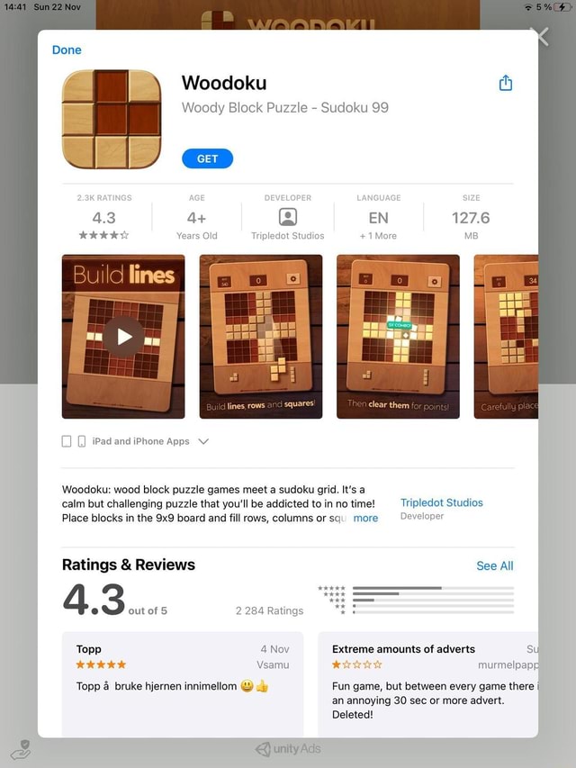 Woodoku - Wood Block Puzzle Game - App on  Appstore