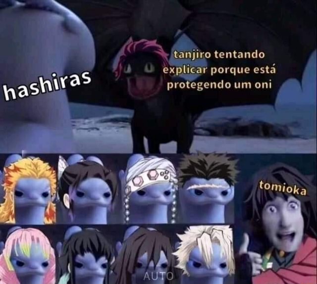 Tomioka: Tanjiro eu quero q vc se torne o próximo hashira da água Tanjiro:  - iFunny Brazil