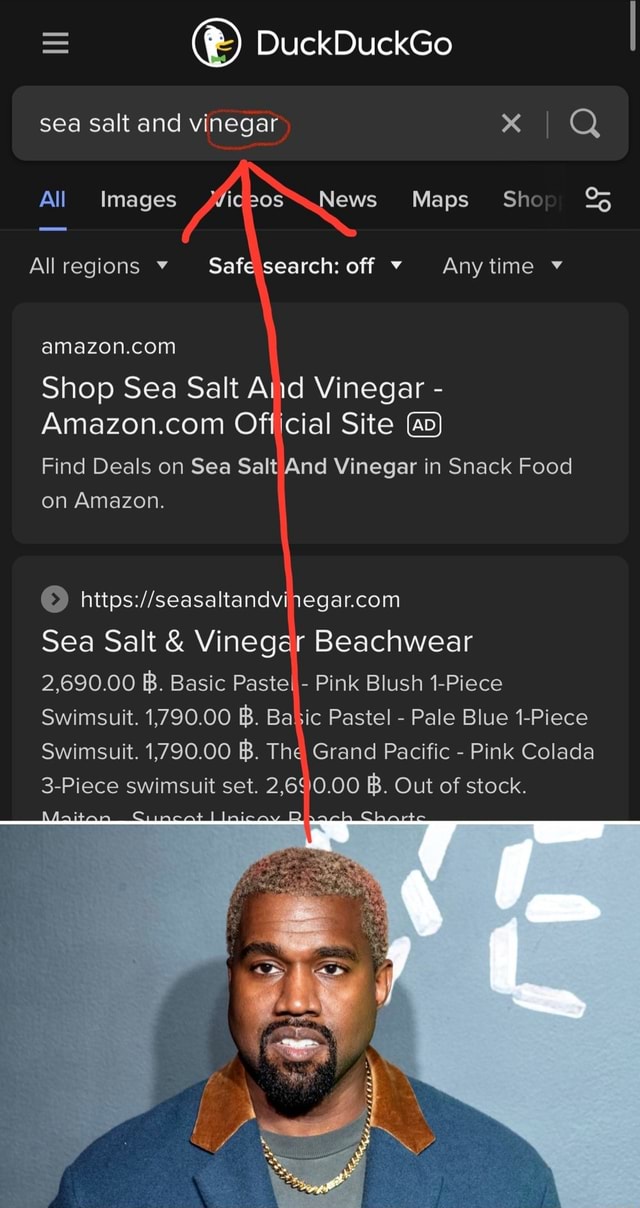 DuckDuckGo sea salt and vinegar IQ All Images ews Maps Shop 9 All