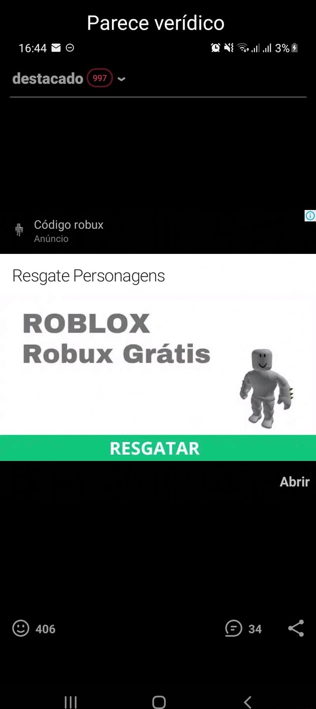 Parece verídico 3% MO destacado Código robux Anúncio Resgate