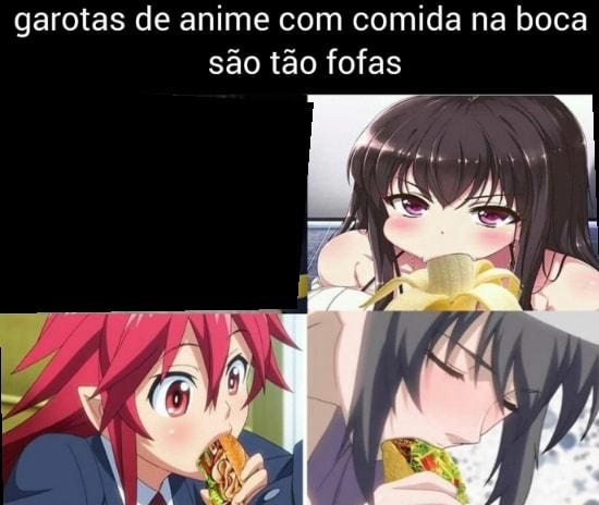 Garotas de anime com comida na boca são tão fofas - iFunny Brazil