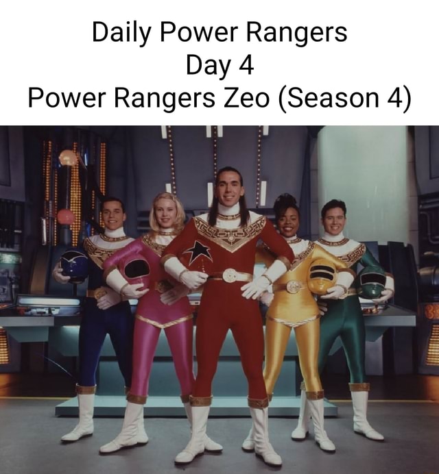Daily Power Rangers Day 4 Power Rangers Zeo (Season 4) - iFunny Brazil