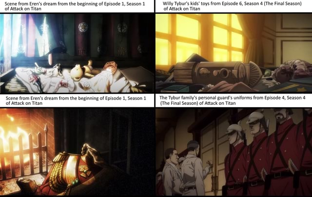 Scene from Eren's dream fi the beginning of Episode 1, Season 1 Willy