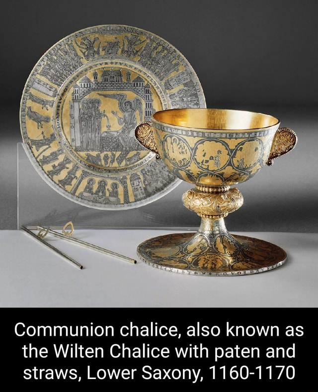 Communion chalice, also known as the Wilten Chalice with paten and ...