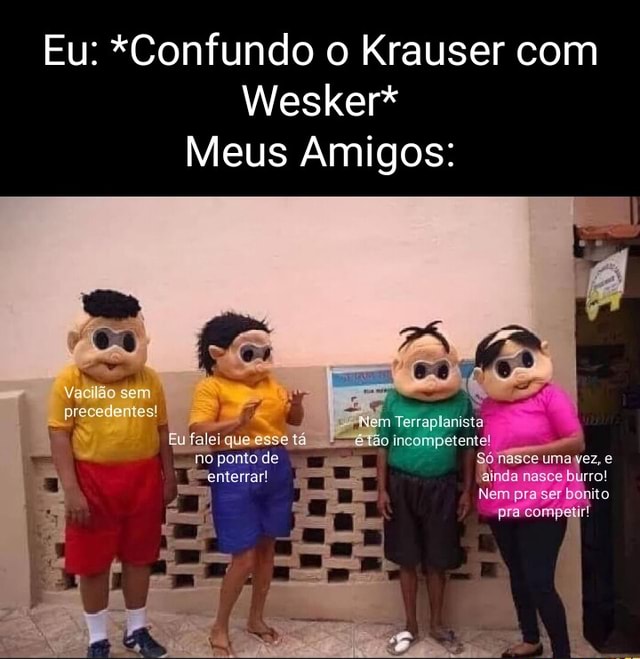 Eu: *Confundo o Krauser com Wesker* Meus Amigos: cem pr pra bomo - iFunny  Brazil