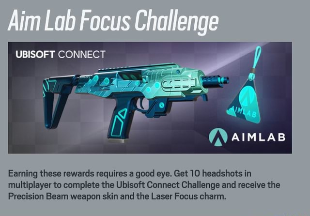 Aim Lab Focus Challenge UBISOFT CONNECT AIMLAB Earning these rewards ...