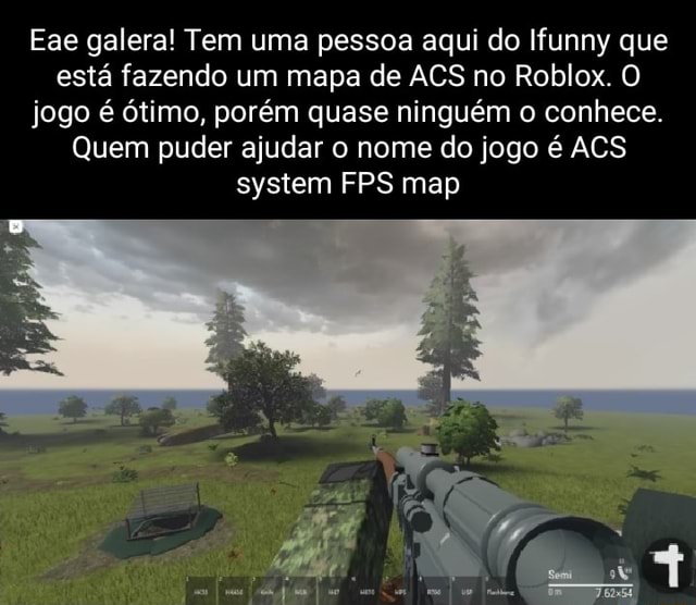 Quem quiser jogar contra mim só entra nesse jogo ROBLOX ACS 2.0.1  Randomizer [Open Source] By - iFunny Brazil