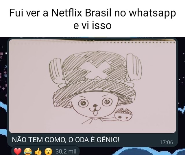 Fui ver a Netflix Brasil no whaisapp e vi isso 1706 as 30,2 mil NÃO TEM  COMO, O ODA É GÊNIO! - iFunny Brazil