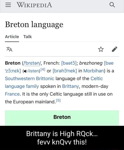 Breton language - Wikipedia