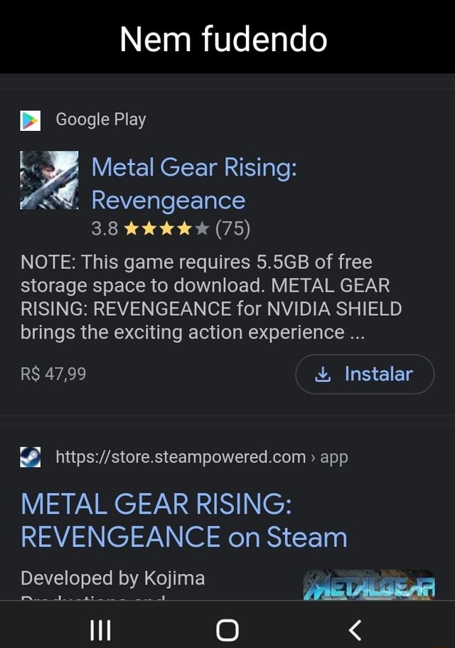 Metal Gear Rising: Revengeance Now Available On NVIDIA SHIELD