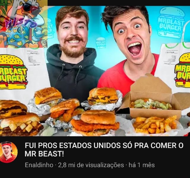 MrBEAST - Pedimos e COMEMOS TODOS os itens do CARDÁPIO do Mr BEAST