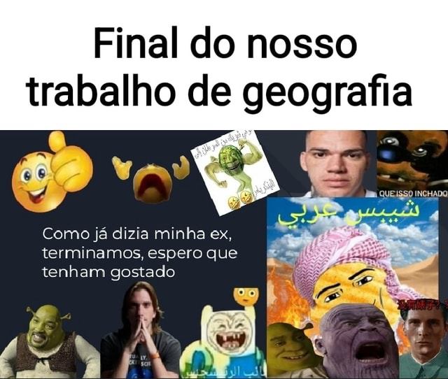 Final do nosso trabalho de geografia Como já dizia minha ex terminamos espero que tenham