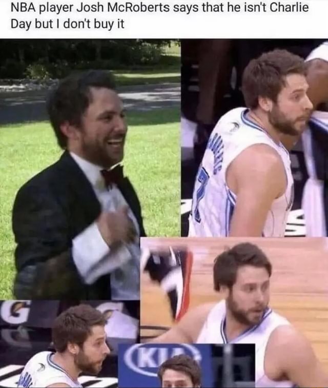 Charlie Day And Josh McRoberts Are Legit Doppelgangers And I Hope