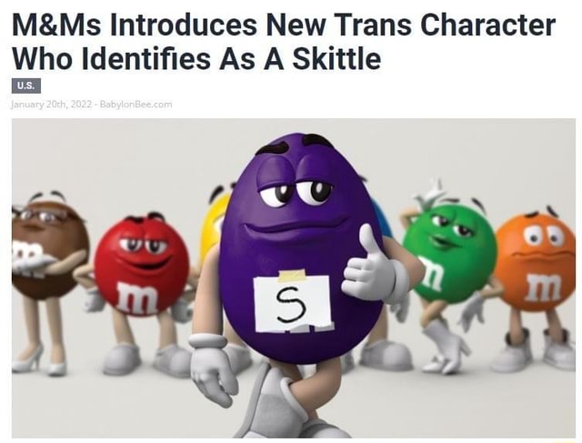 M&Ms Introduces New Trans Character Who Identifies As A Skittle