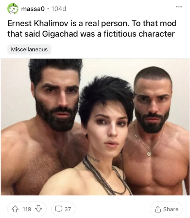 Ernest Khalimov's biography: is the man behind the GigaChad meme real? 