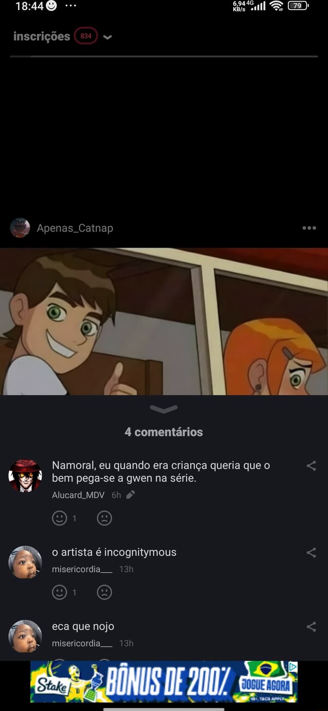 Inscrições Apenas Catnap 4 comentários Namoral, eu quando era criança  queria que o bem pega-se a gwen na série. Alucard MDV o artista é  incognitymous misericordia. eca que nojo misericordia. - iFunny