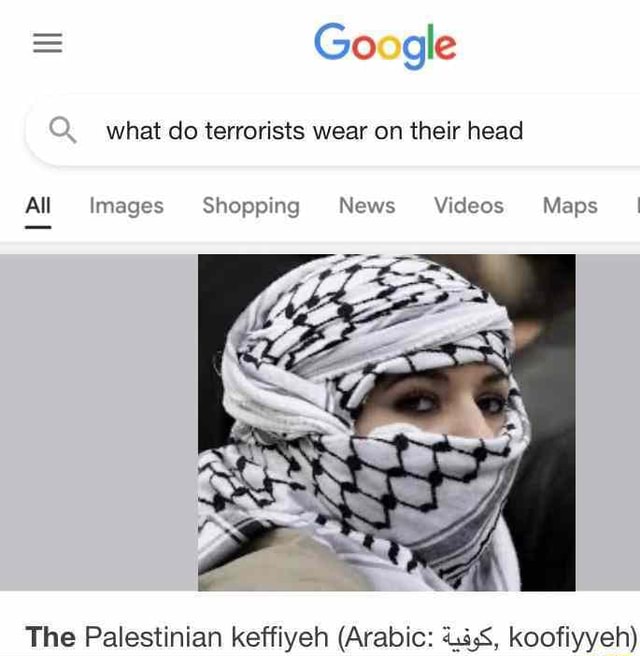 Google suggests Palestine keffiyeh as symbol of terrorism – Middle East  Monitor