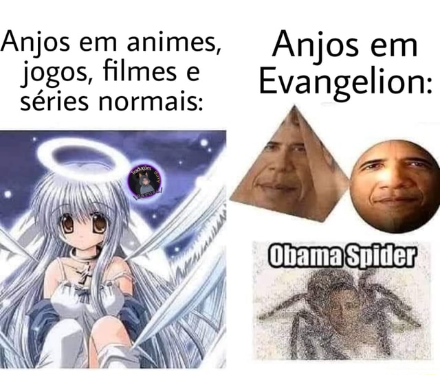 Anjos retratados em Anjos em animes e filmes Evangelion normais - iFunny  Brazil